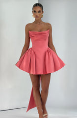 Mini Dress - Coral Pink