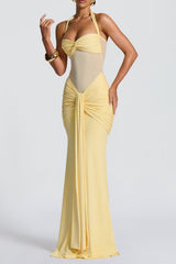 Bandage Maxi Dress - Lemon