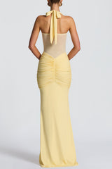 Bandage Maxi Dress - Lemon
