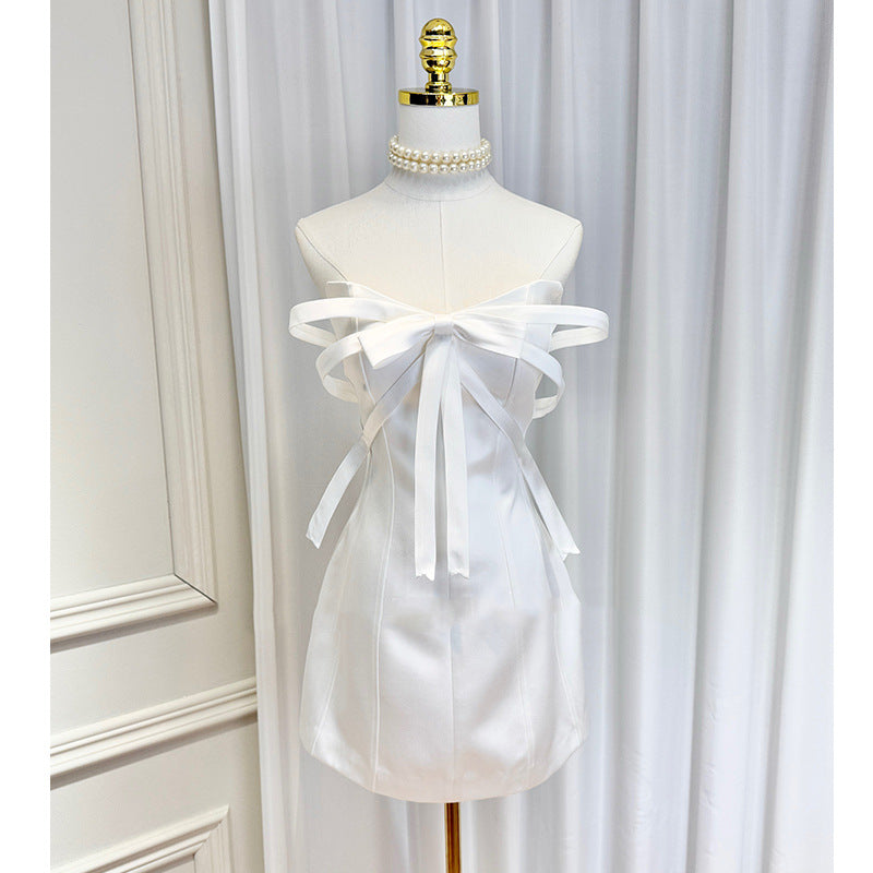 White Embellished Mini Dress