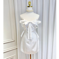 White Embellished Mini Dress