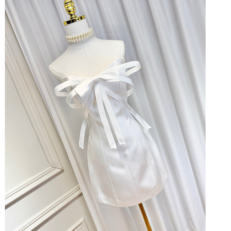 White Embellished Mini Dress
