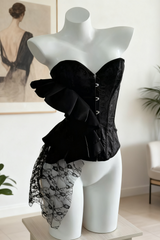 Retro Satin Corset Top