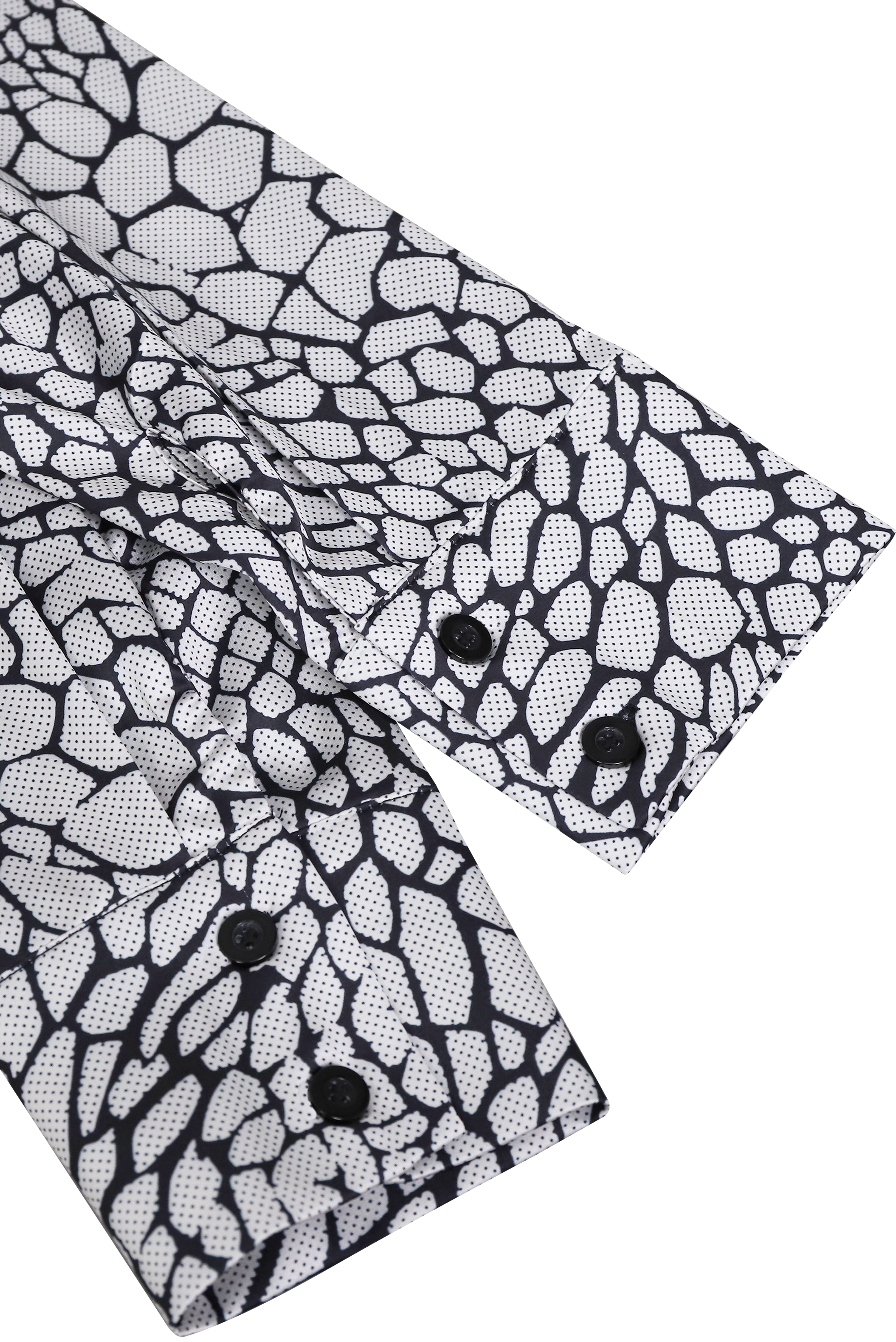 Satin Printed BlouSequin with Classic Pattern Elegance