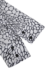 Satin Printed BlouSequin with Classic Pattern Elegance