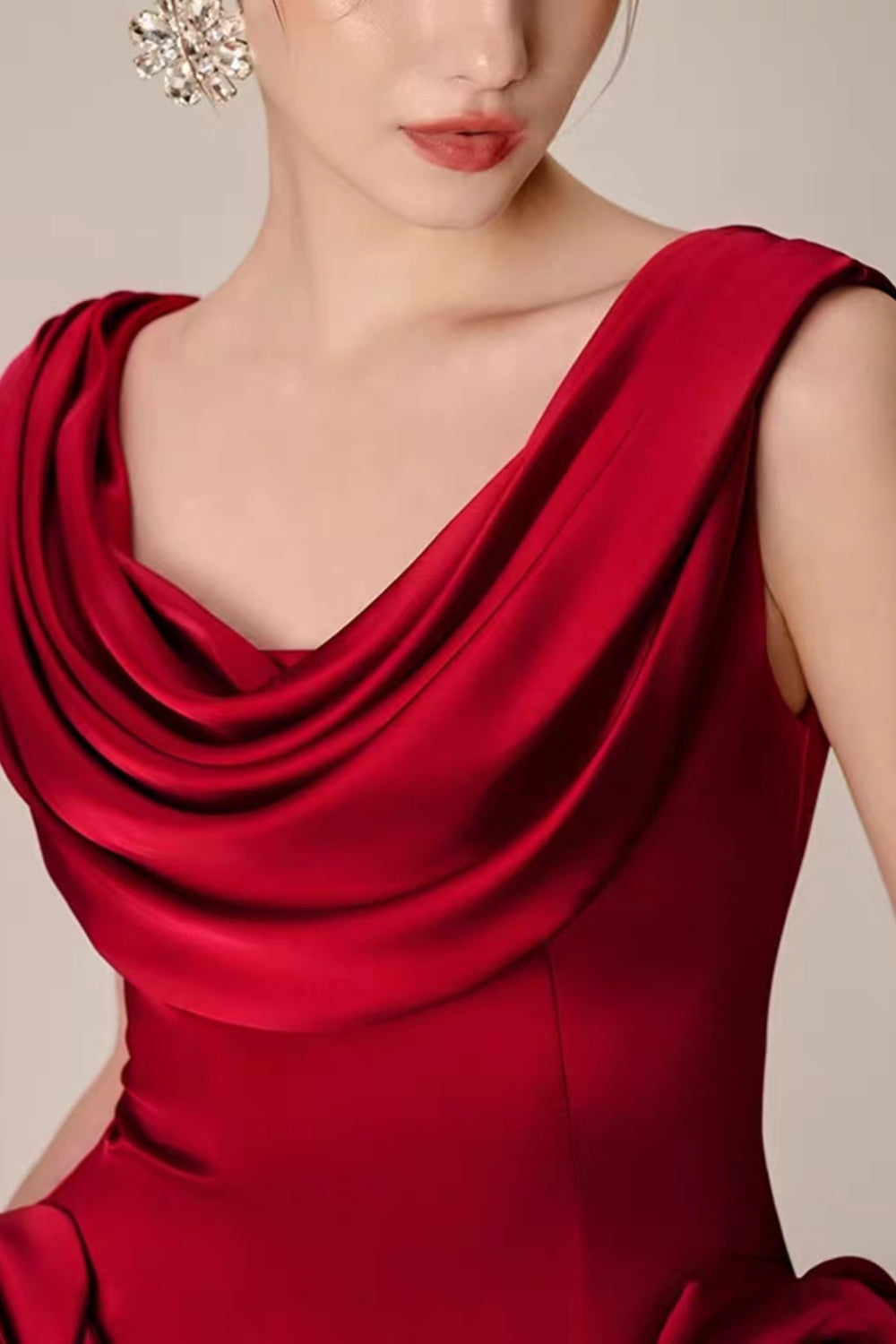 3D Flower Sleeveless Mini Dress