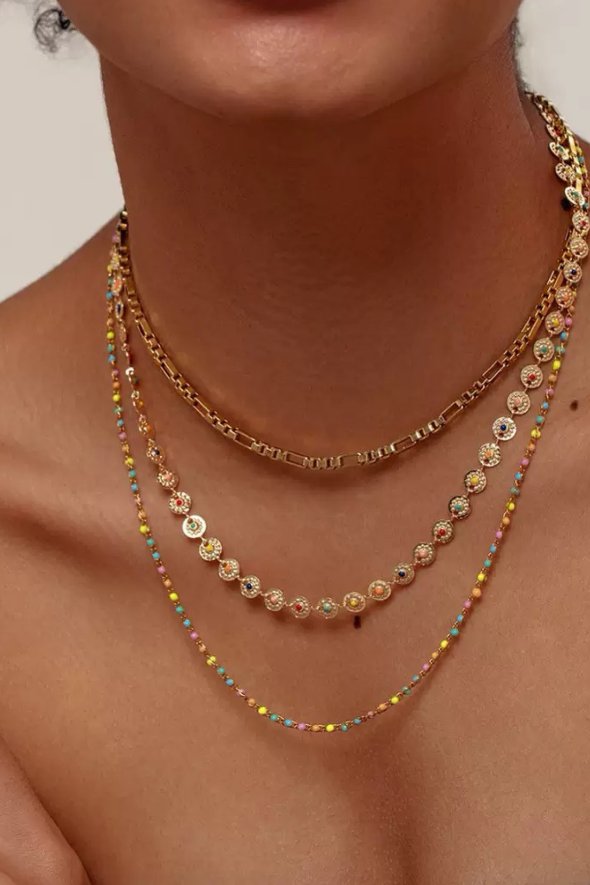 Gold Layered Chain Necklace