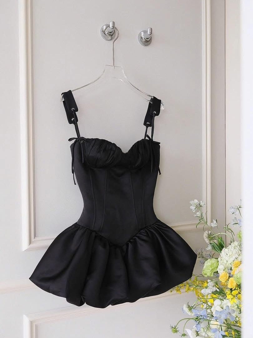 Ballet Mini Dress in Black