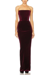 Maxi Dress with Long Gloves