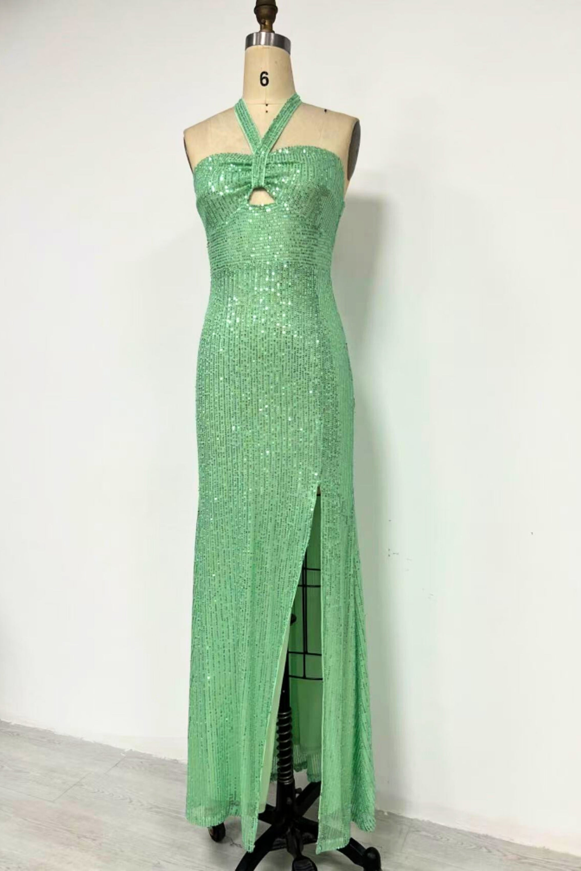 Halter Seed Maxi dress