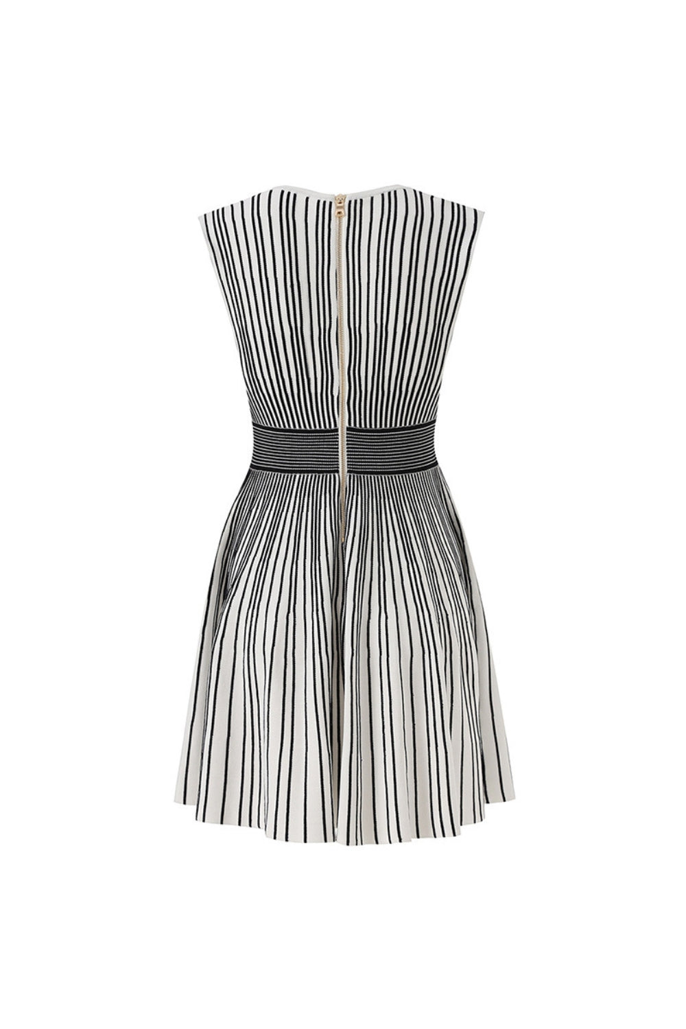 V-Neck Sleeveless Knit Mini Dress
