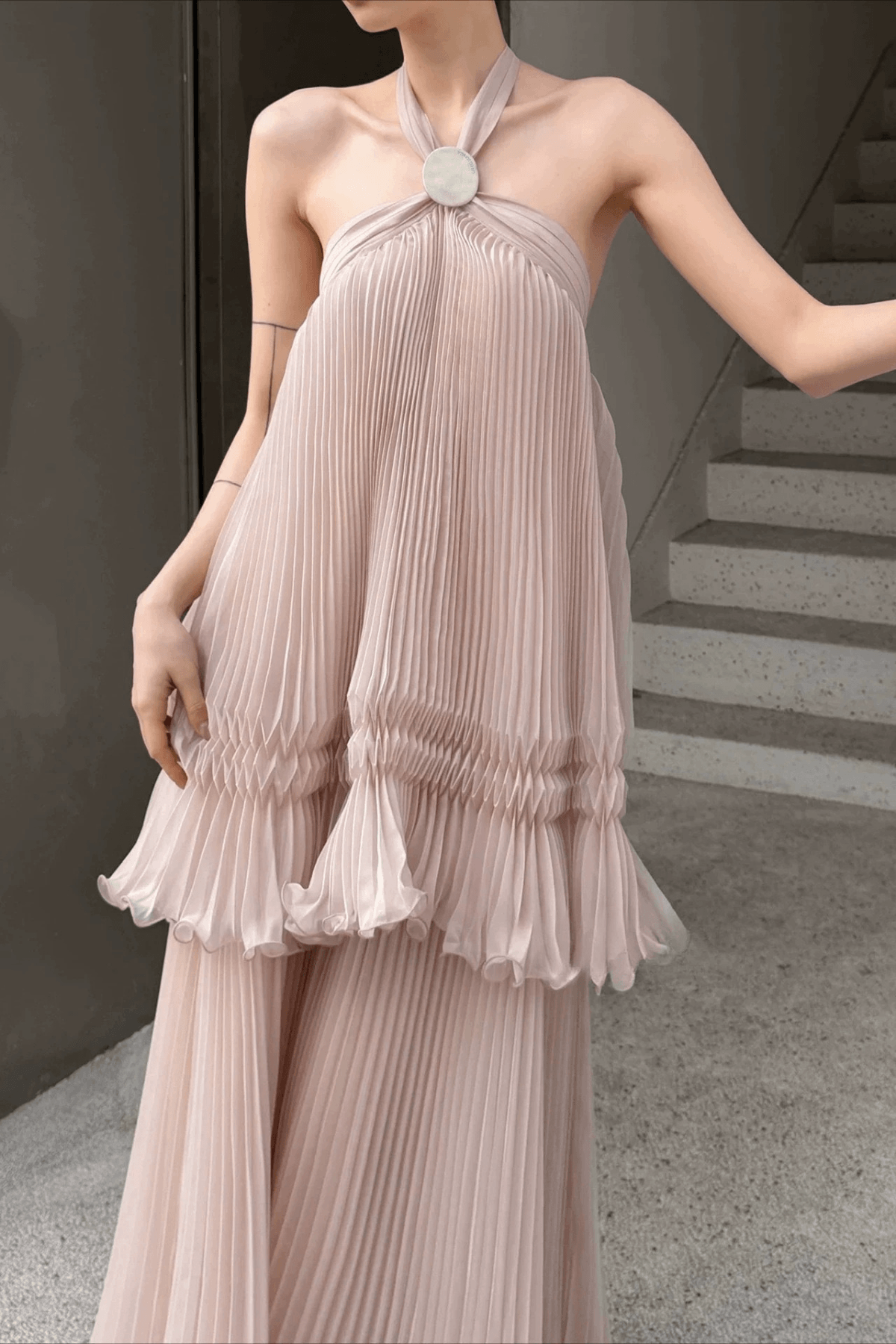 Blush Pink Maxi Dress