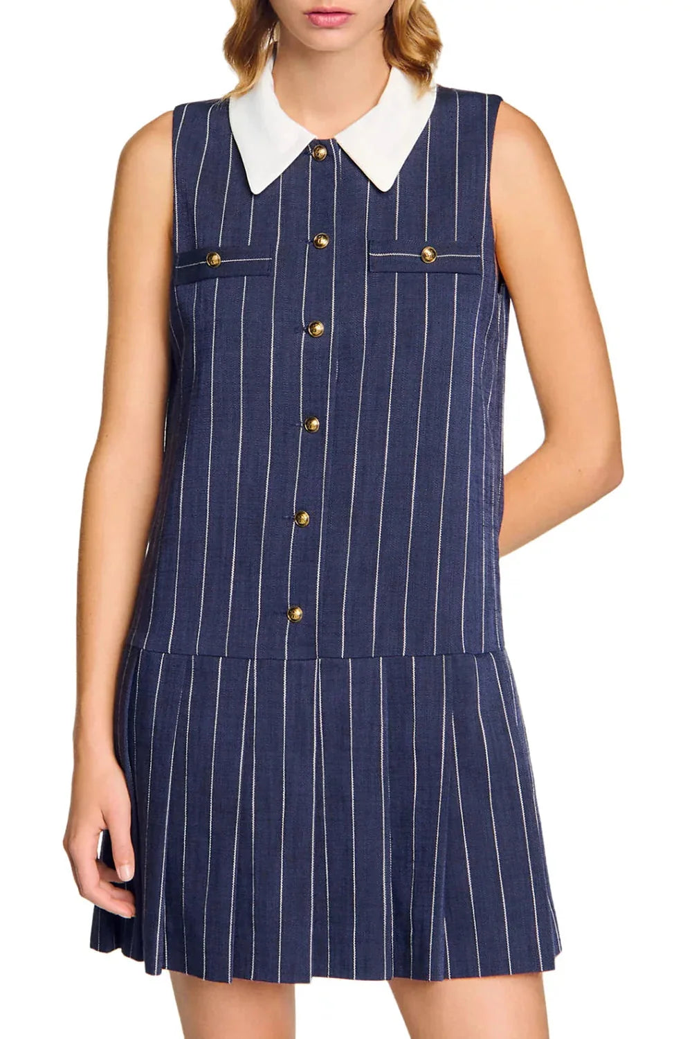 Mini Dress in Navy Blue