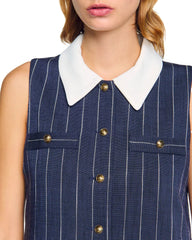 Mini Dress in Navy Blue