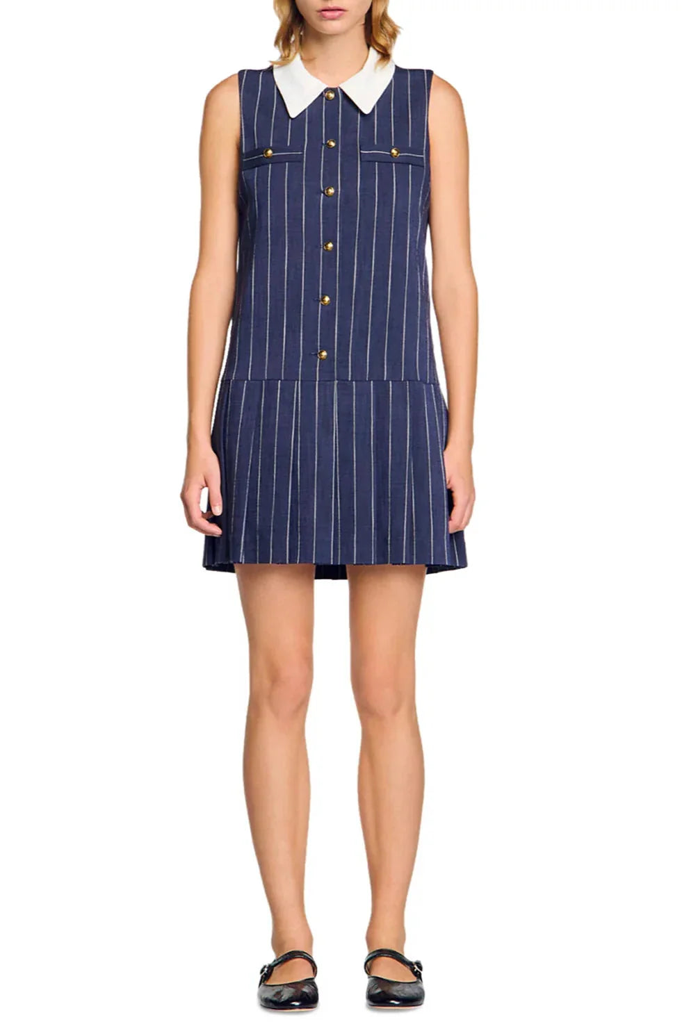 Mini Dress in Navy Blue