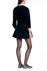 Puffy Mini Dress in Black