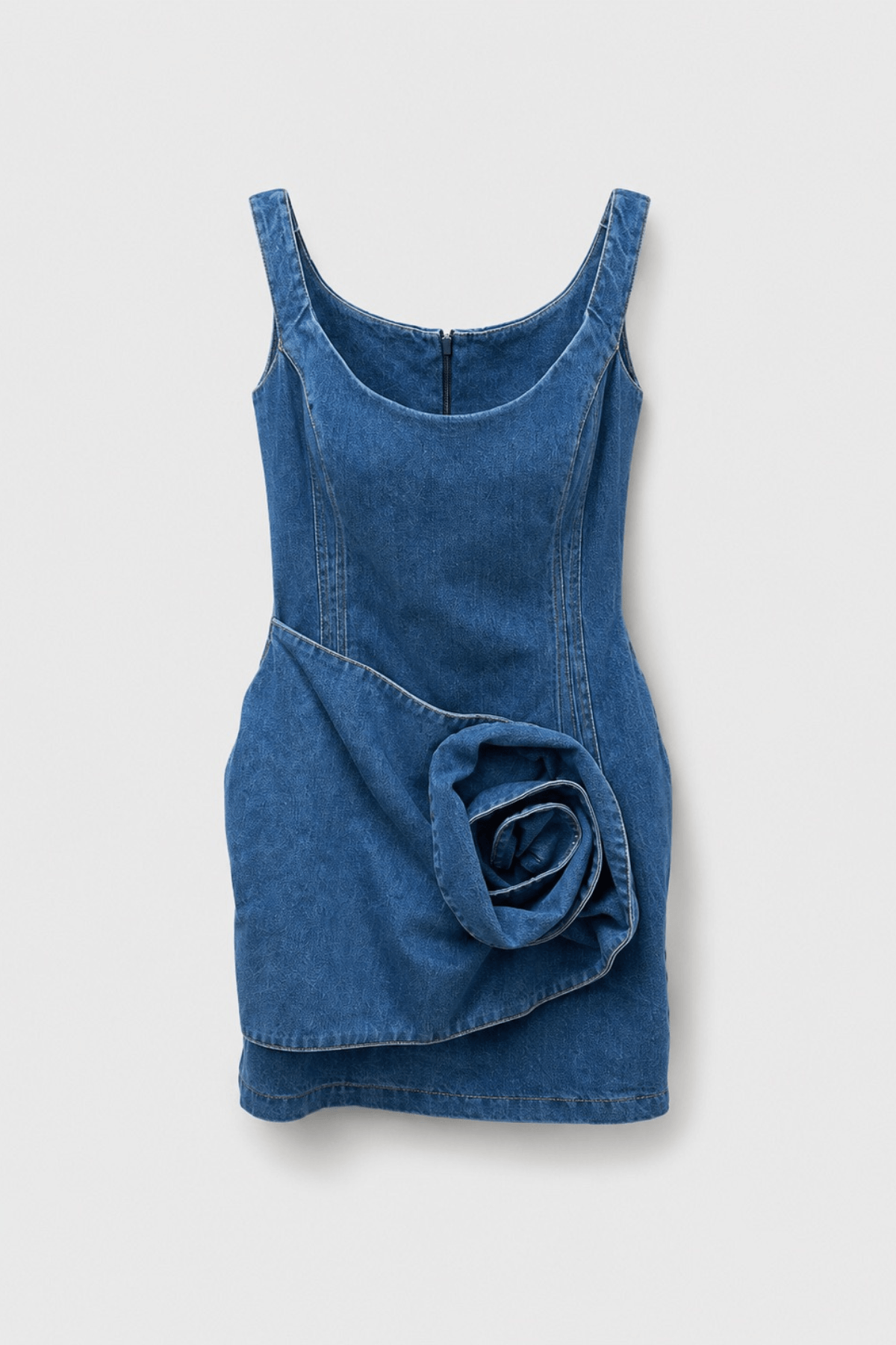 Off Shoulder 3D Rose Detail Corset Mini Dress