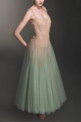 Fairy Puffy Slip Midi Dress