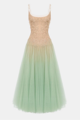 Fairy Puffy Slip Midi Dress