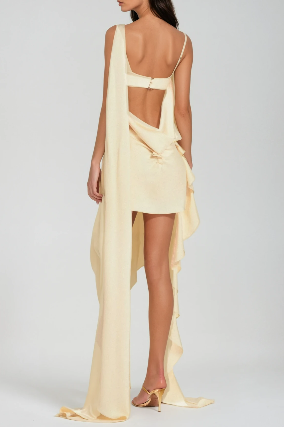 Cutout Drape Mini Dress