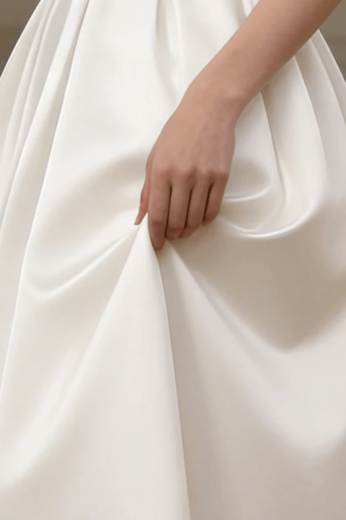 Minimalist Strap Midi Dress - Off-White