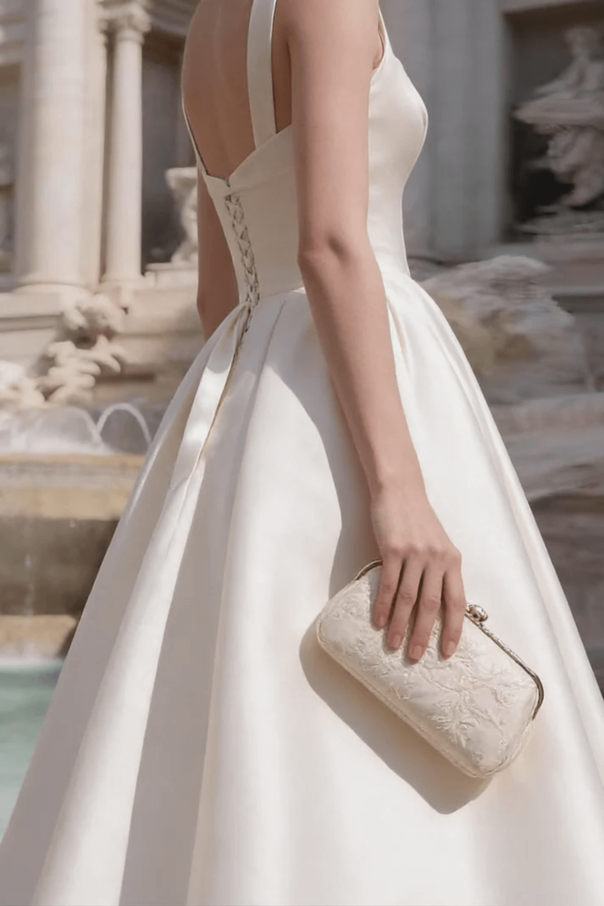 Minimalist Strap Midi Dress - Off-White