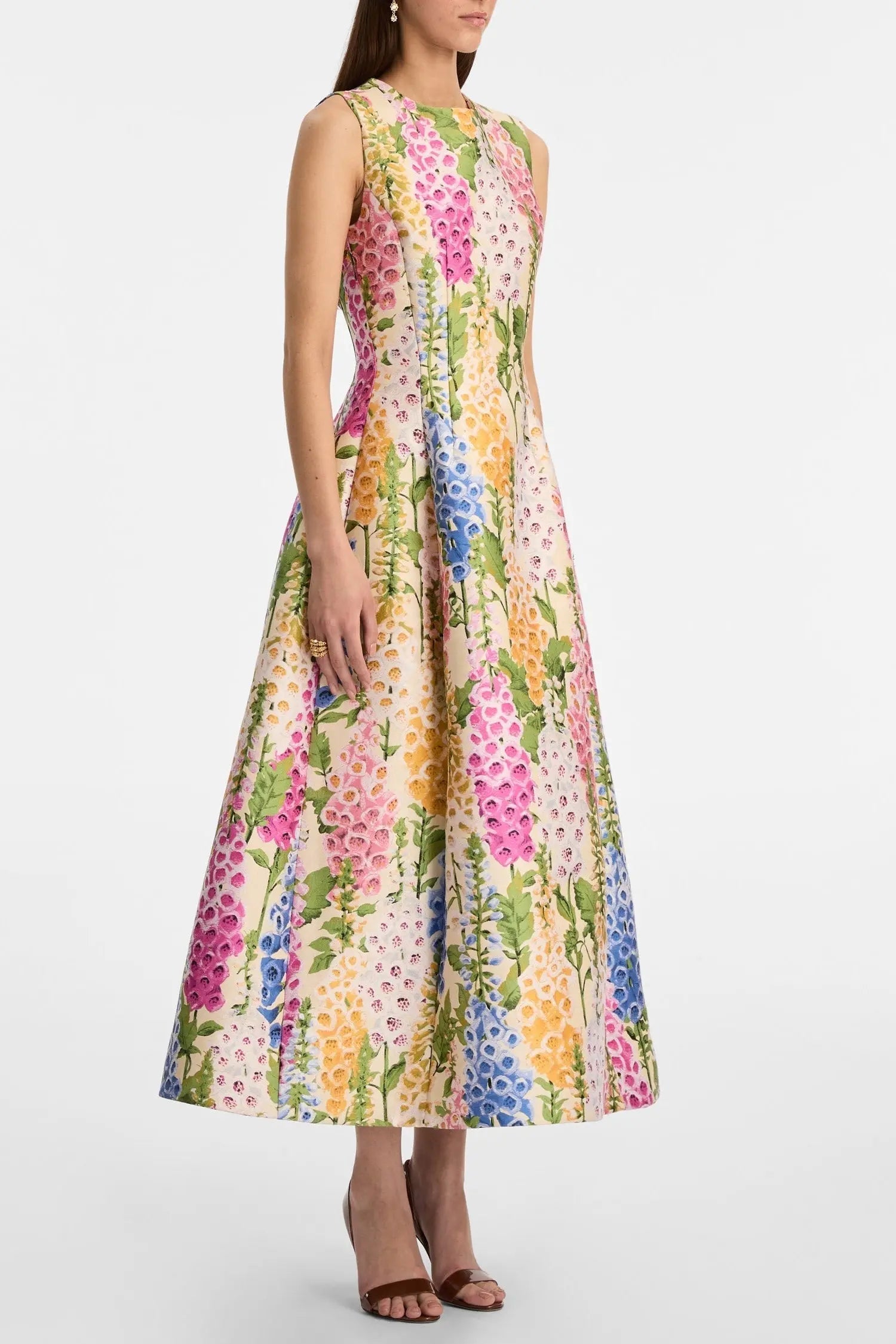 Print Sleeveless Maxi Dress