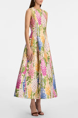 Print Sleeveless Maxi Dress