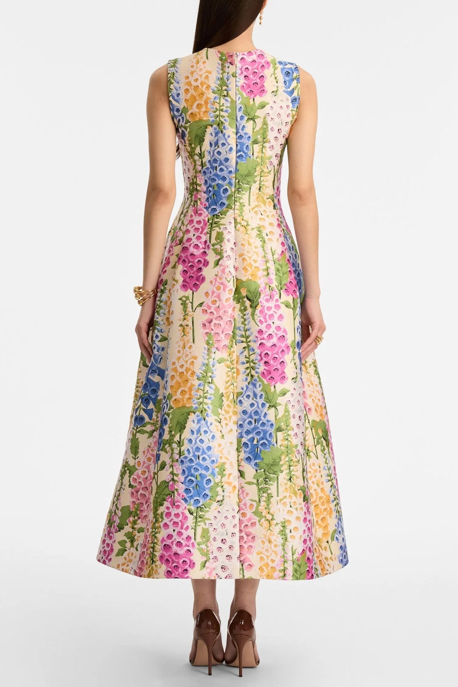 Print Sleeveless Maxi Dress