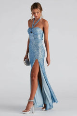 Halter Seed Maxi dress