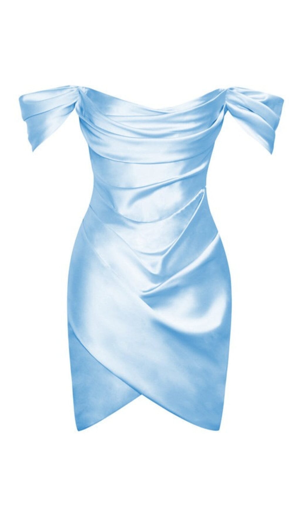 Off Shoulder Satin Dress