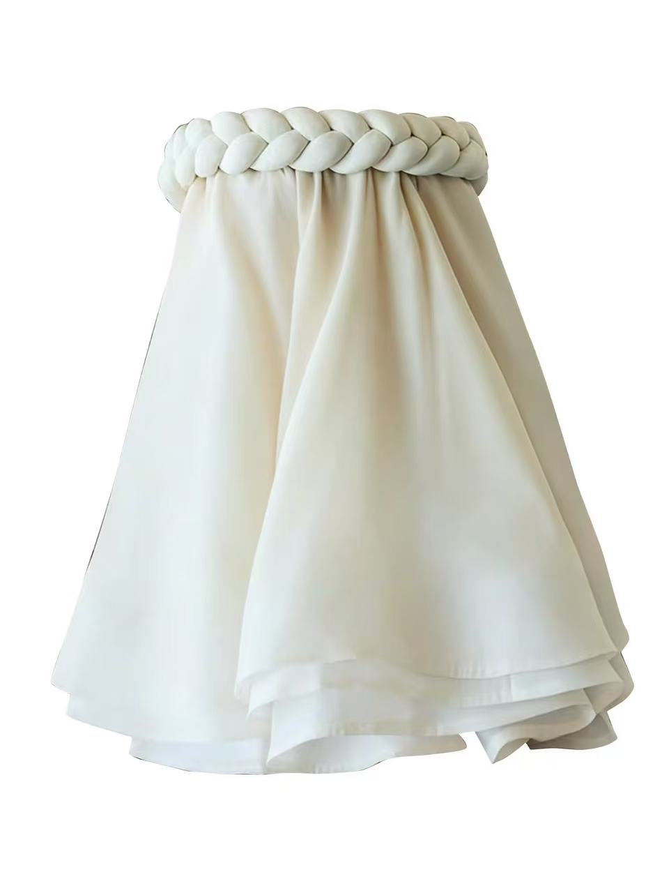 Rope Top Skirt in Beige