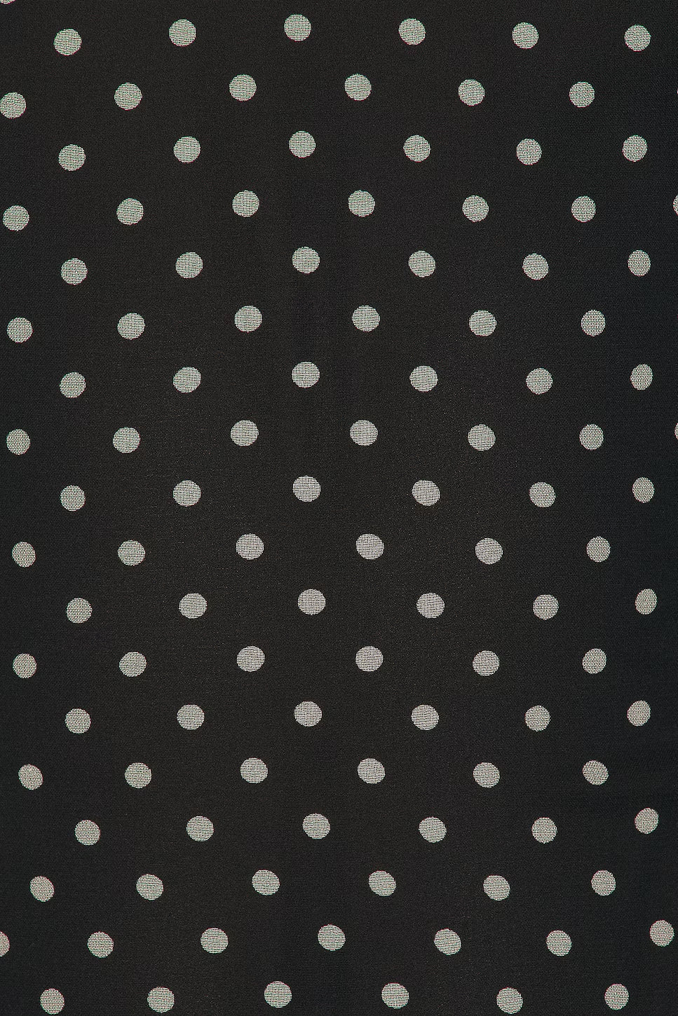 Polka Silk Sleeveless Halter Mini Dress in Black