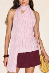 Sleeveless Vest in Pink