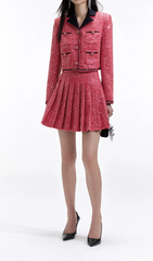 Red Boucle Jackets