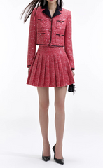 Red Boucle Jackets