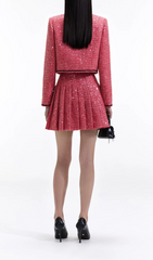 Red Boucle Jackets