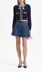 Navy Soft Knit Cardigan