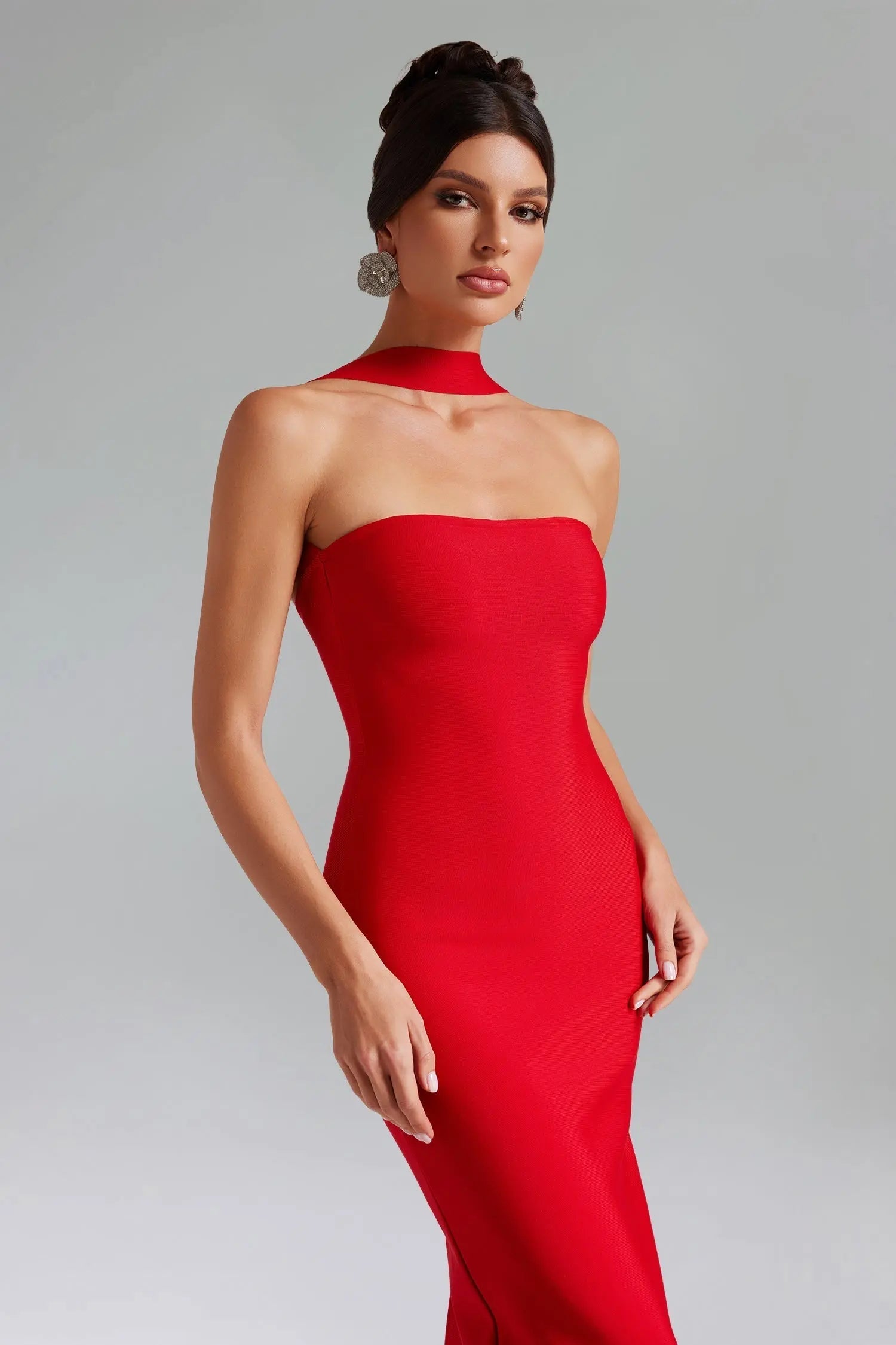Rosee Sleeveless Bandage Maxi Dress