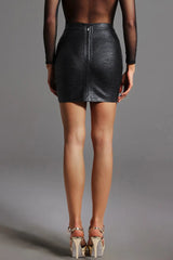 Cross Bandage Mini Skirt