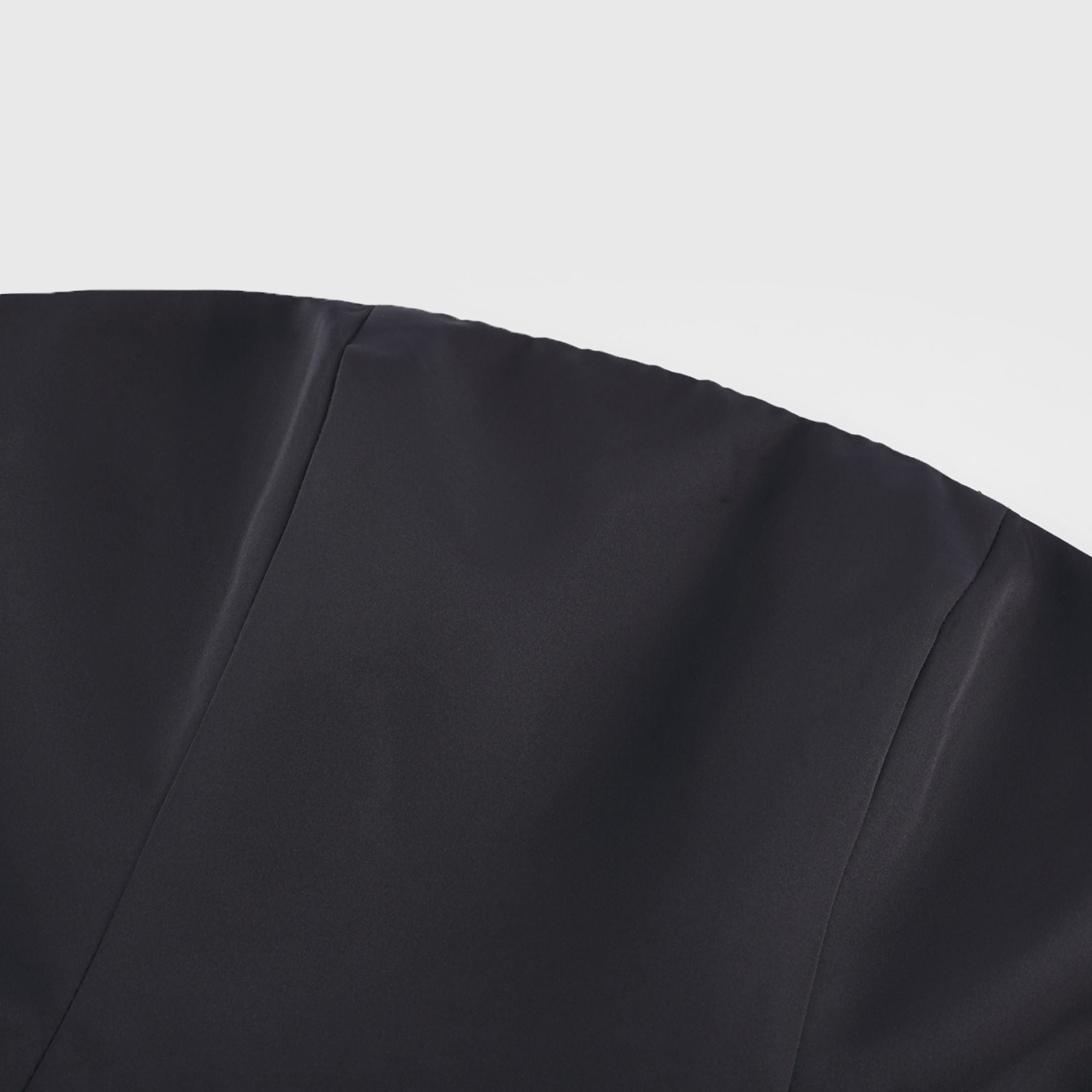 Black Petal-Layered Corset Mini Dress