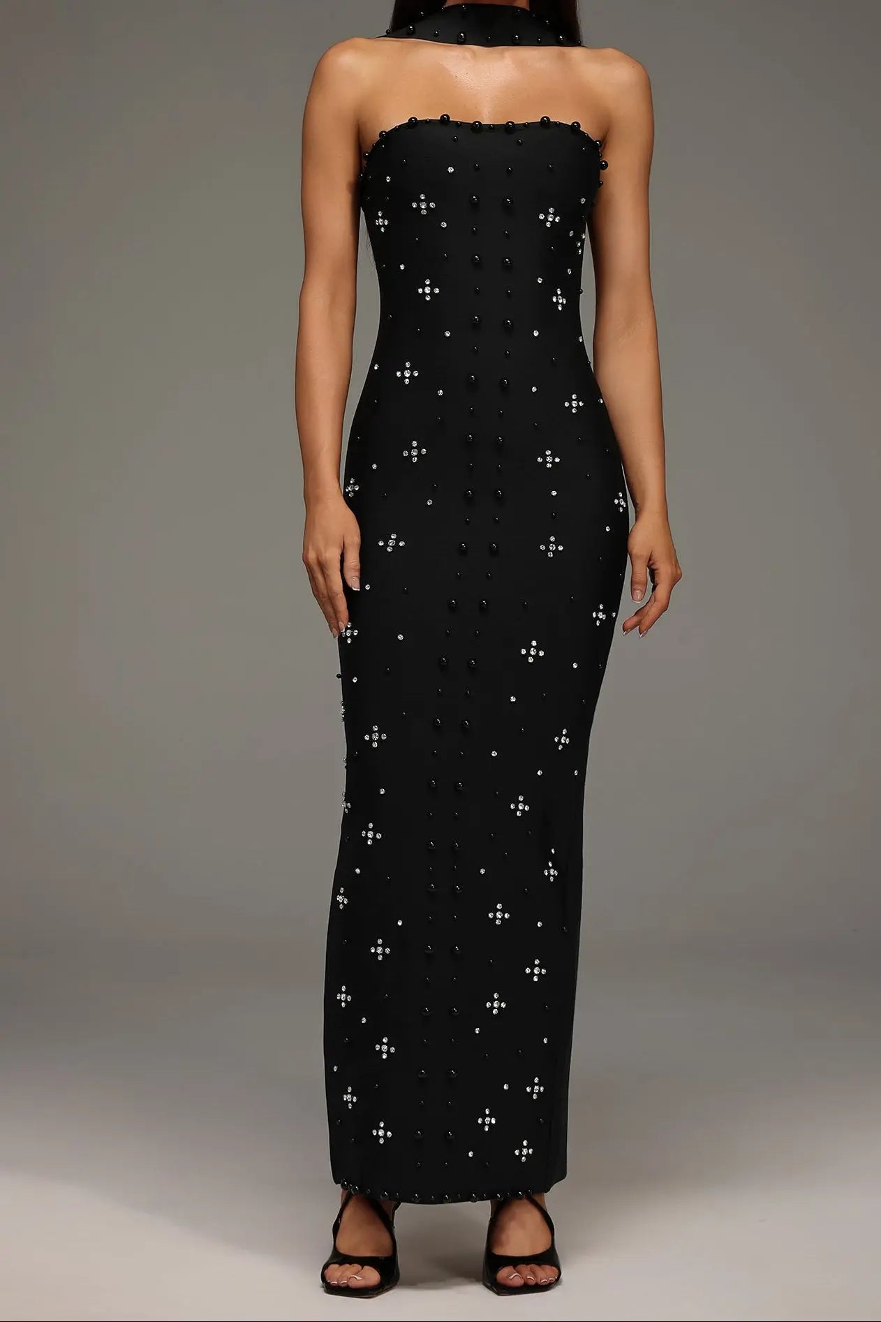 Sleeveless Bandage Maxi Dress