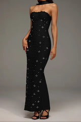 Sleeveless Bandage Maxi Dress