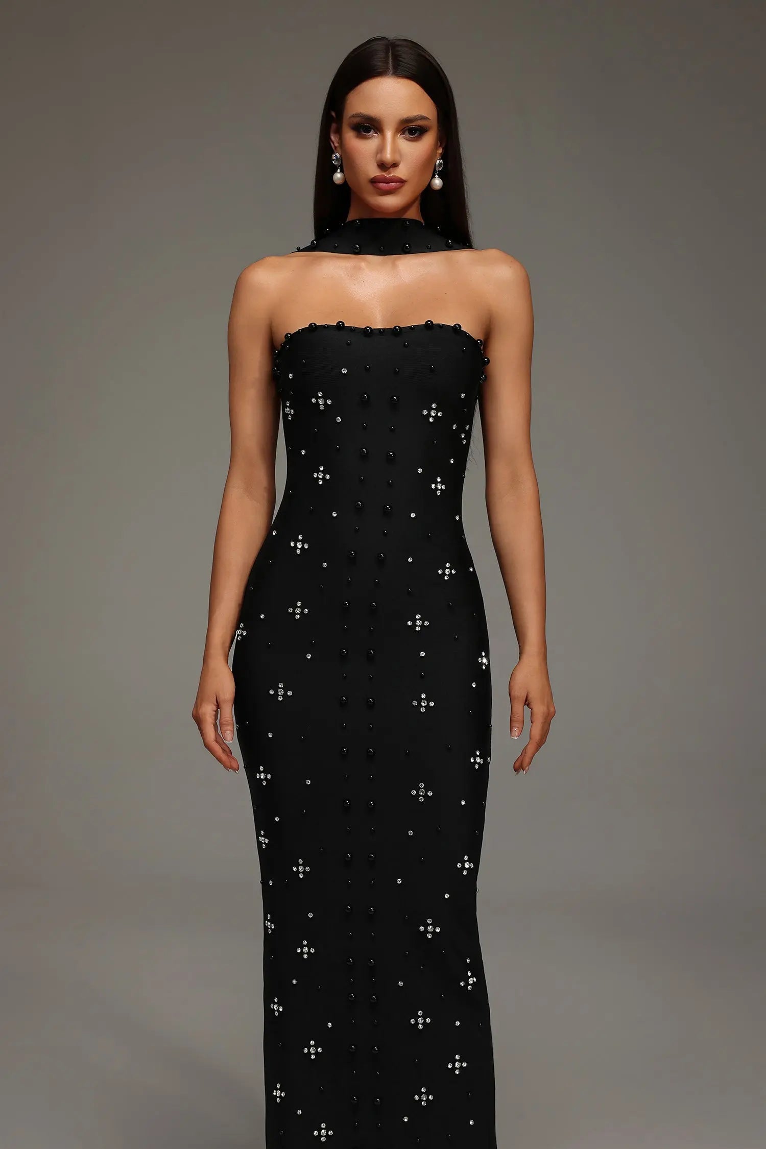 Sleeveless Bandage Maxi Dress