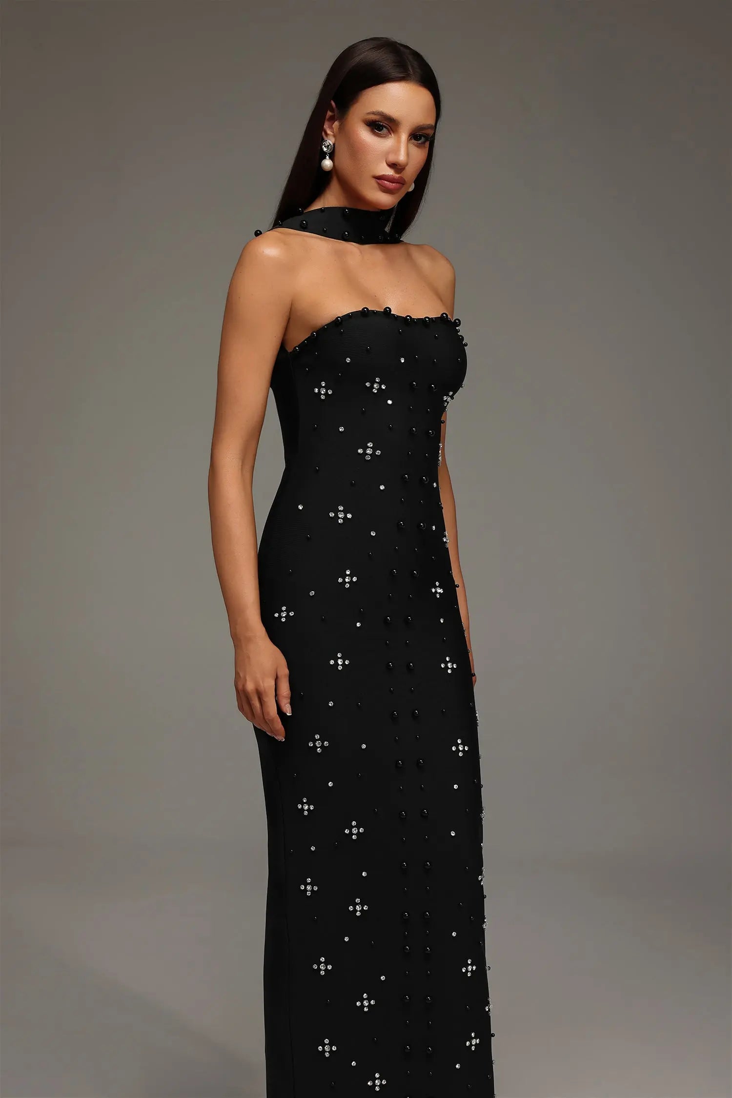 Sleeveless Bandage Maxi Dress