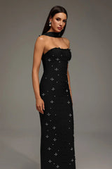 Sleeveless Bandage Maxi Dress