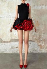 Flower Mini Dress