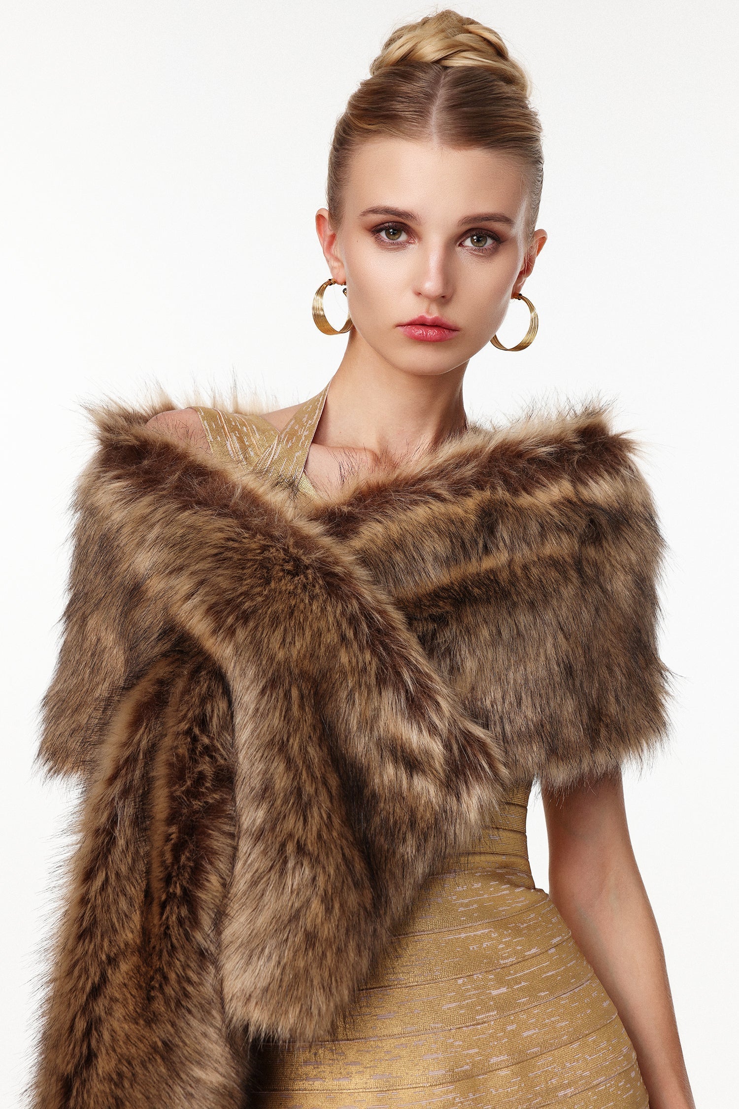 Faux Fur Shawl