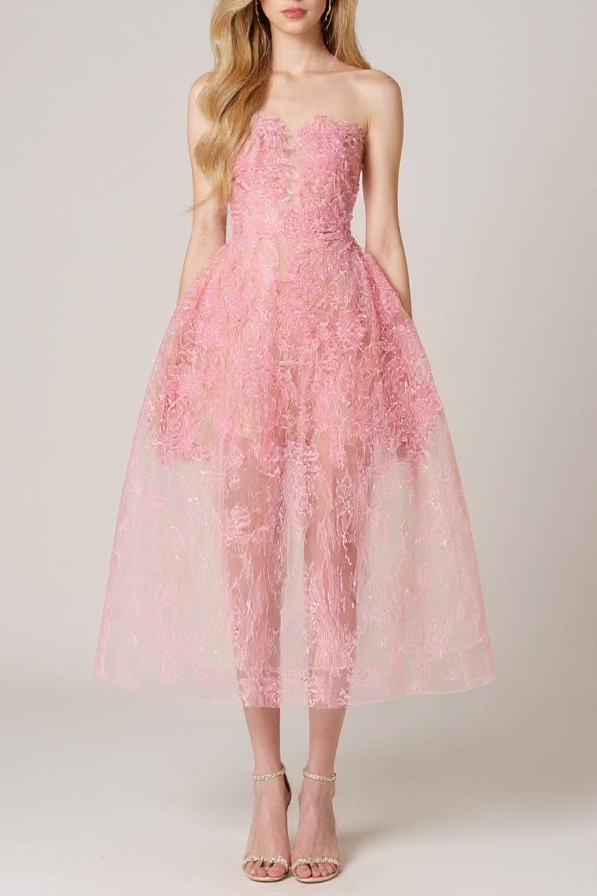 Pink Lace Dress