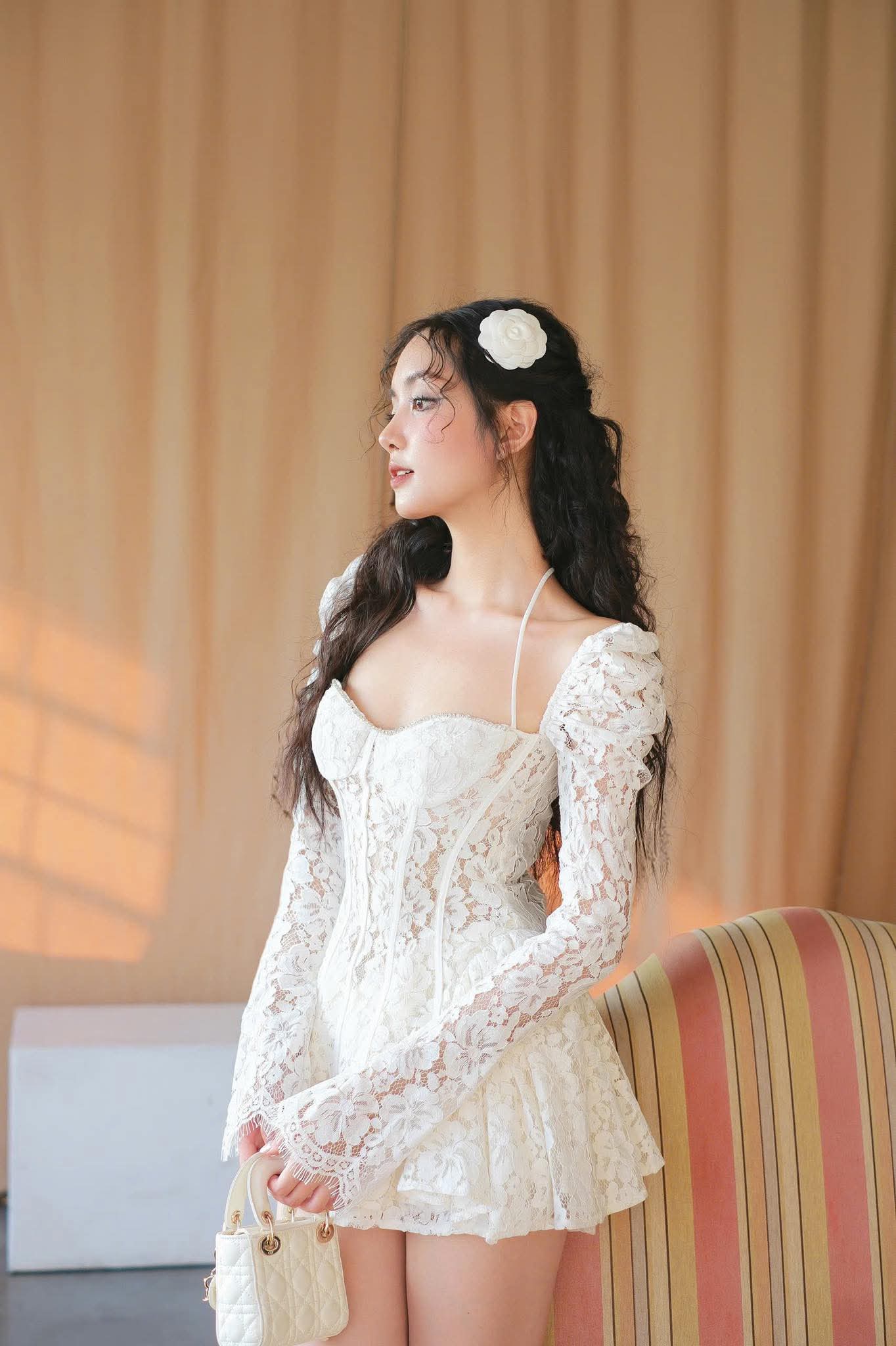 Lace Cortset Mini Dress